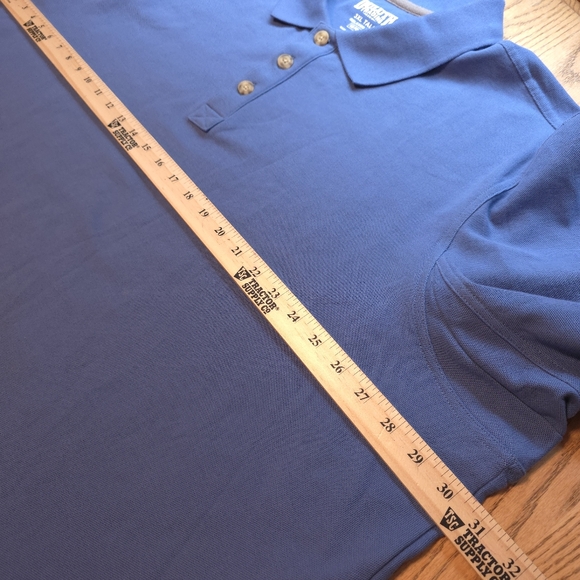 Duluth Trading Co Men's Longtail Short Sleeve Polo Shirt Blue Mens Sz 3XL - Picture 9 of 13